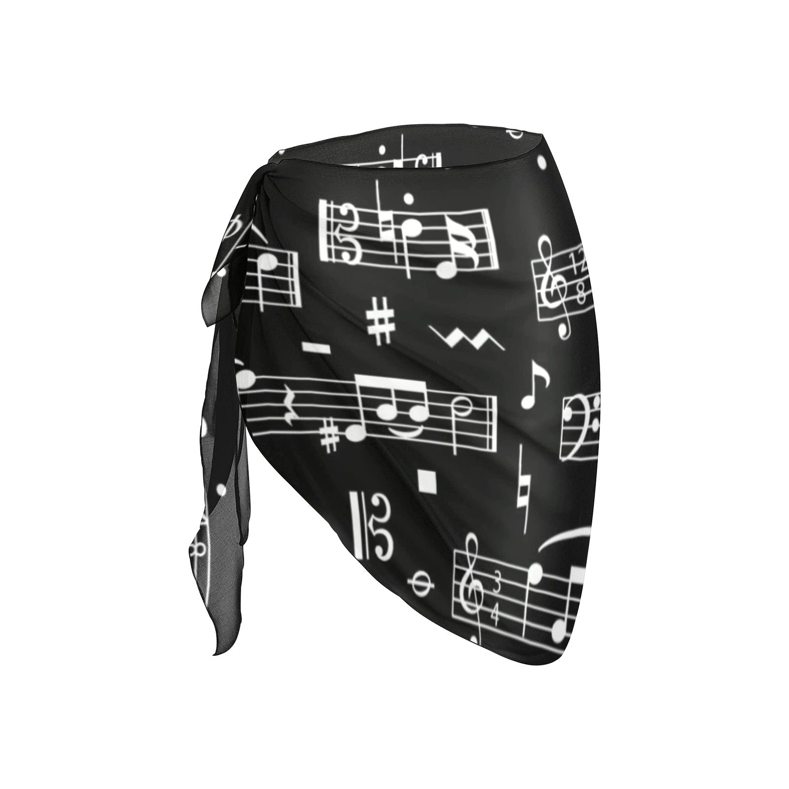 Music Notes Beach Sarong Wrap