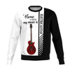 My Music Is Red Electric Guitar Sweatshirt