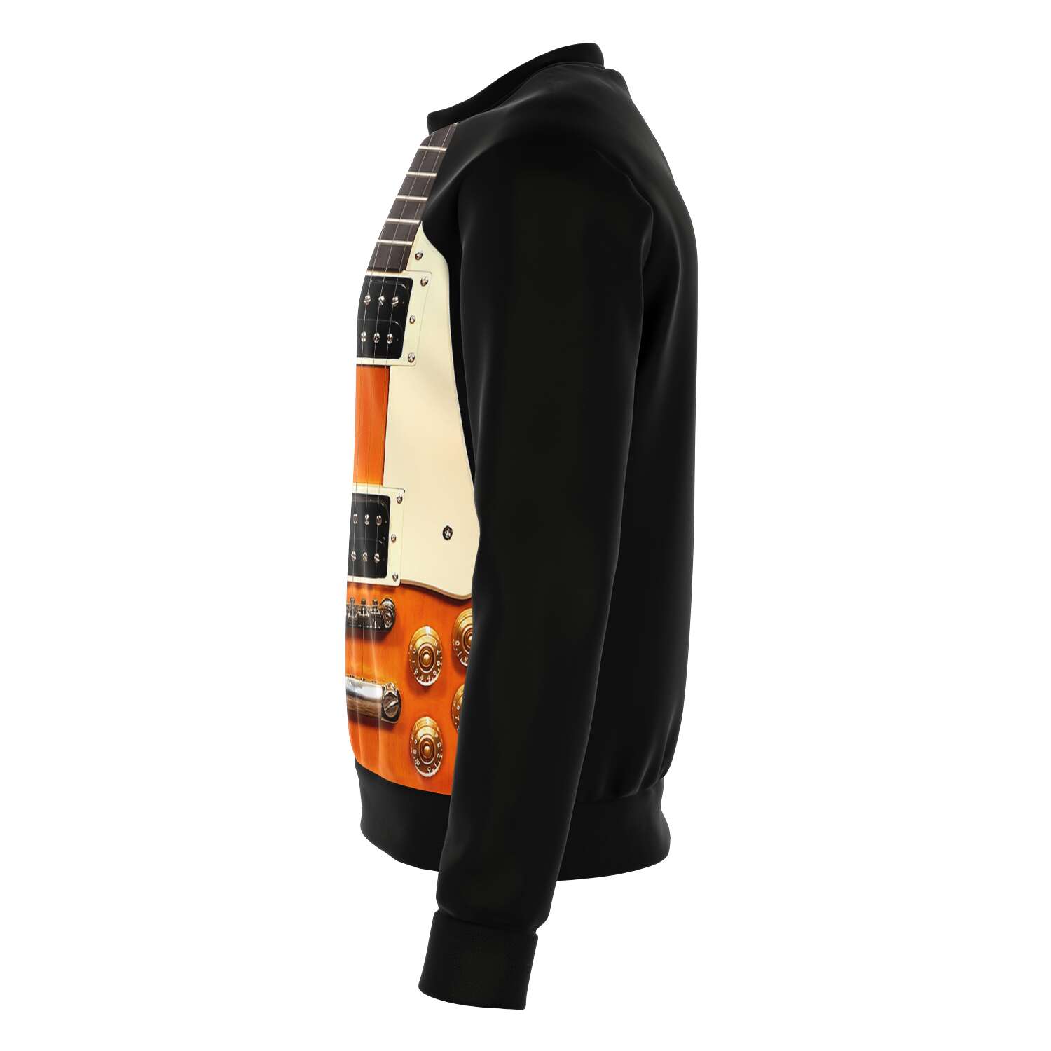 Black Guitar Men's Sweatshirt