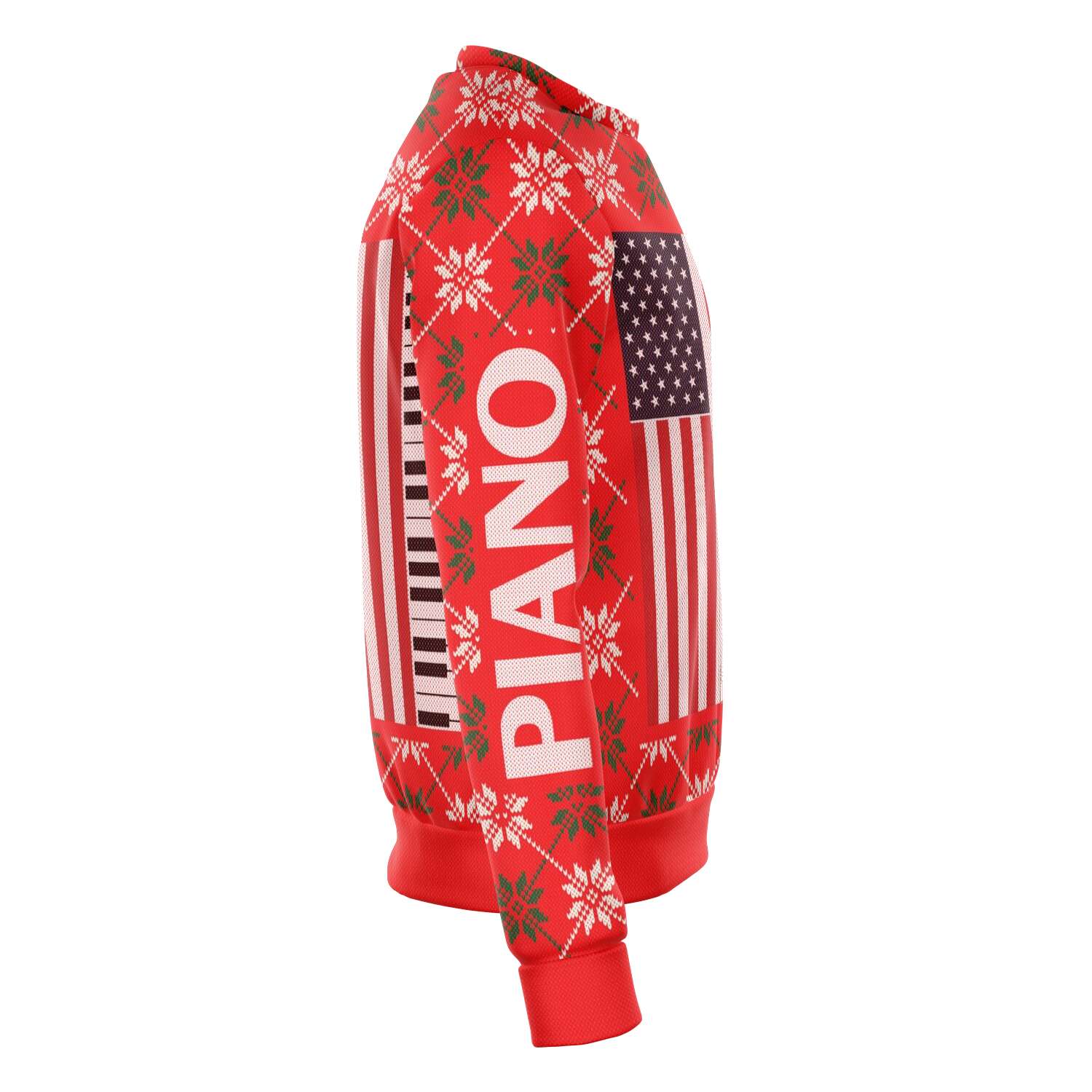 Piano Christmas Red Sweatshirt