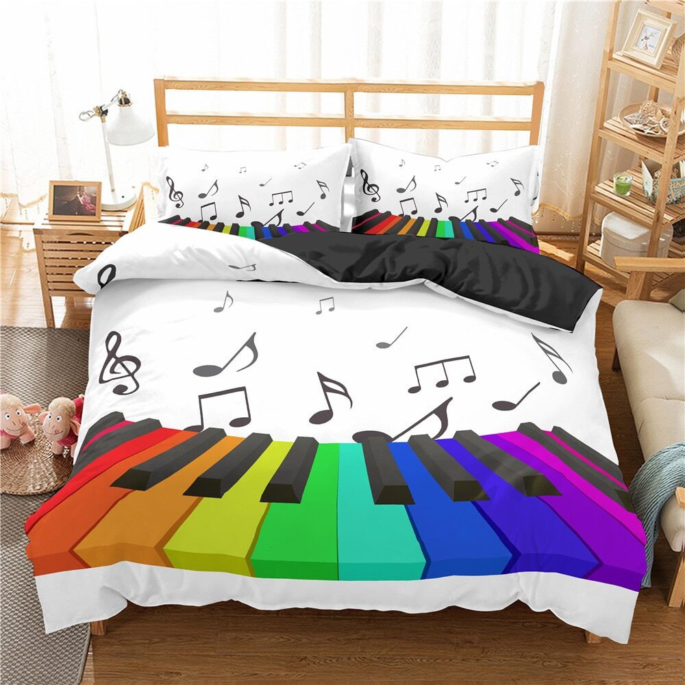 Piano Keyboard Bedding Sets