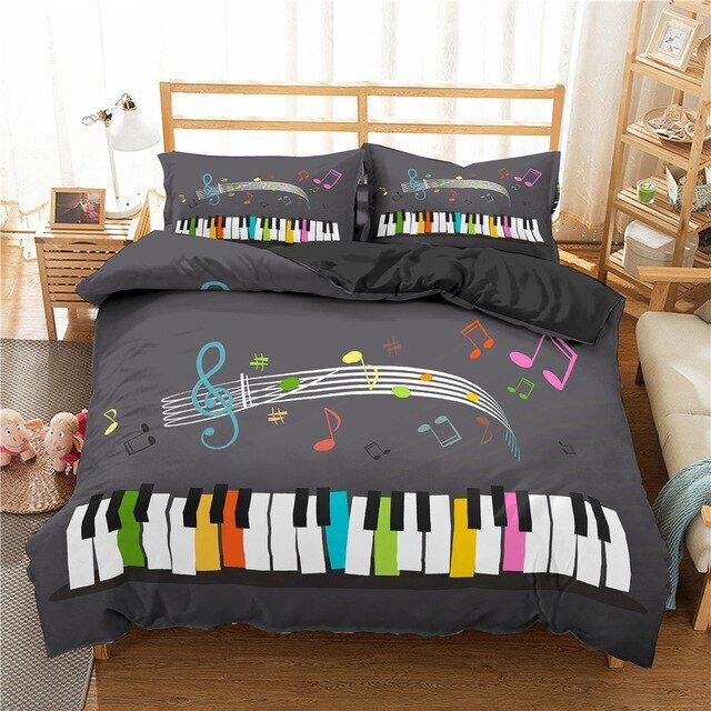 Piano Keyboard Bedding Sets
