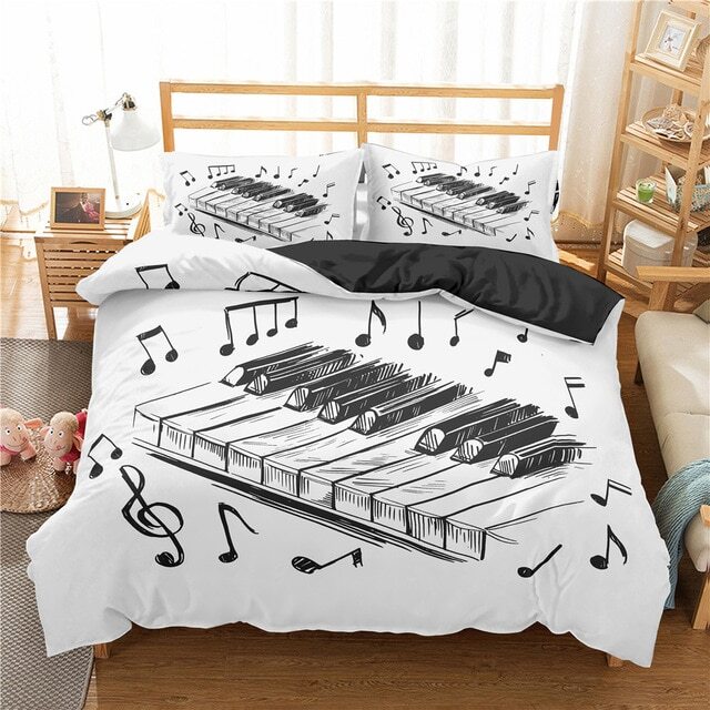 Piano Keyboard Bedding Sets