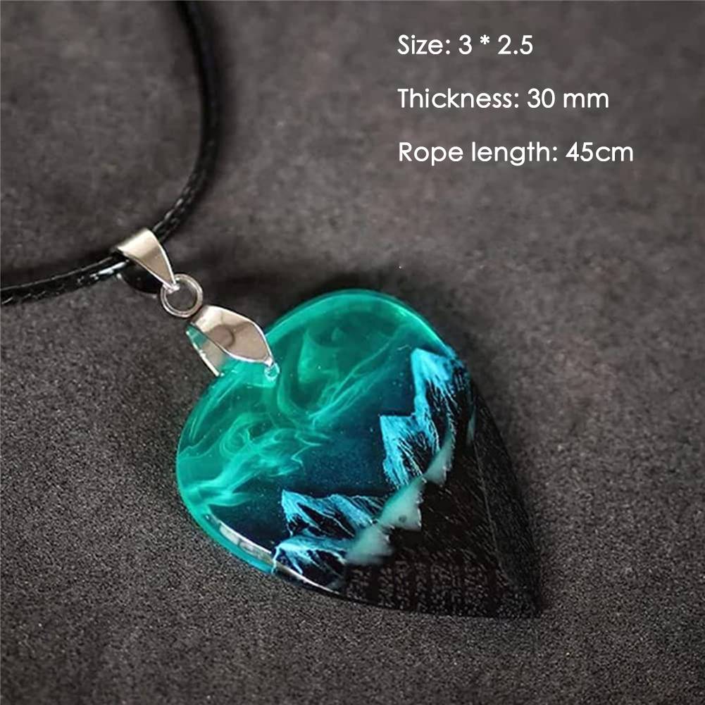 Northern Light Guitar Pick Necklace