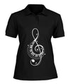 Treble Clef Piano Keys Polo T-Shirt