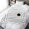 Musical Notes White Blanket