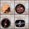 Music Notes Round Mouse Pad
