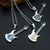 Stainless Steel Electric Guitar Necklace