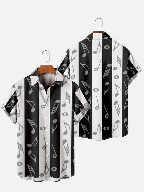 Music Design Short Sleeves Shirt