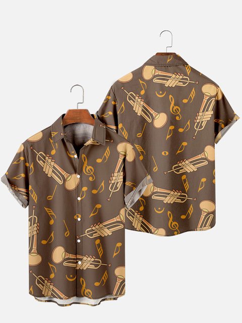 Music Design Short Sleeves Shirt