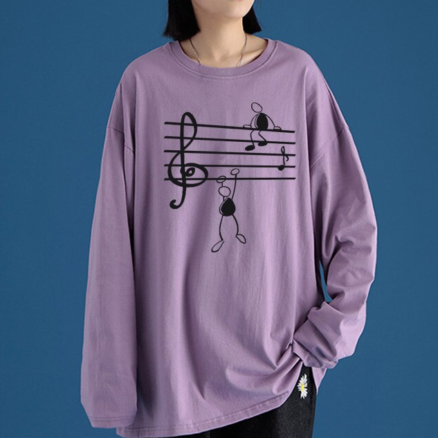 Treble Clef Long Sleeve Shirt