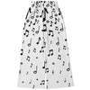 Music Notes White Flare Jogger