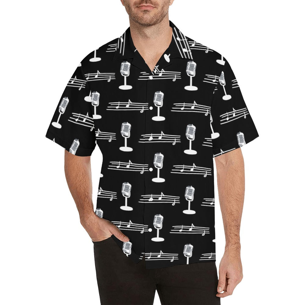 Music Microphone Hawaiian Shirt