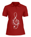 Treble Clef Piano Keys Polo T-Shirt