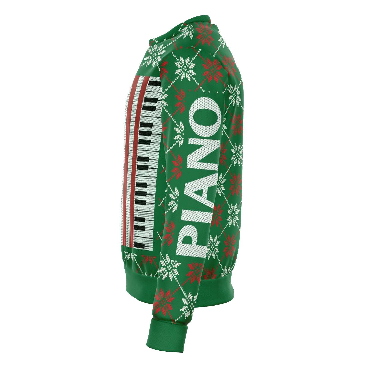 Piano Christmas Green Sweatshirt