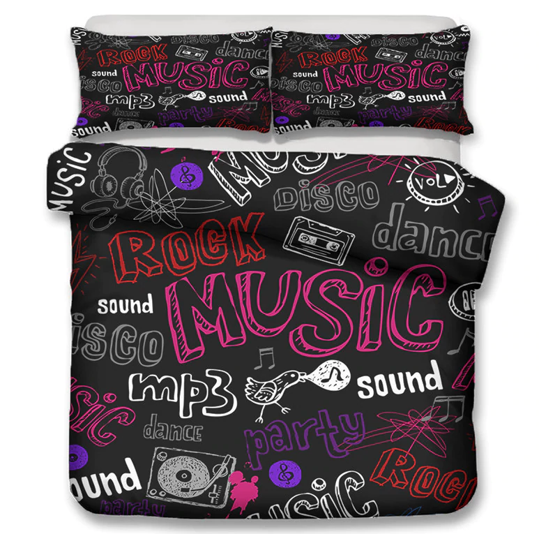 Music Theme Bedding Set