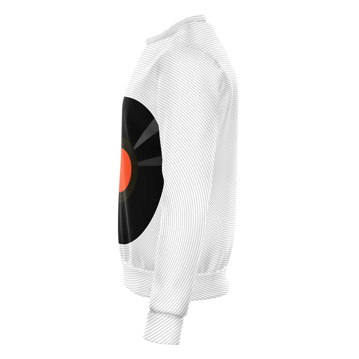 Vinyl Record White Sweatshirt