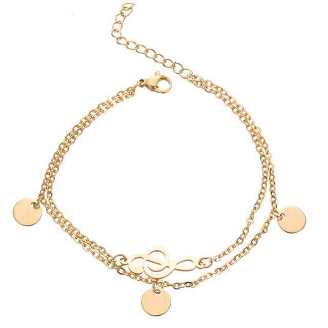 Treble Clef Music Symbol Bracelet