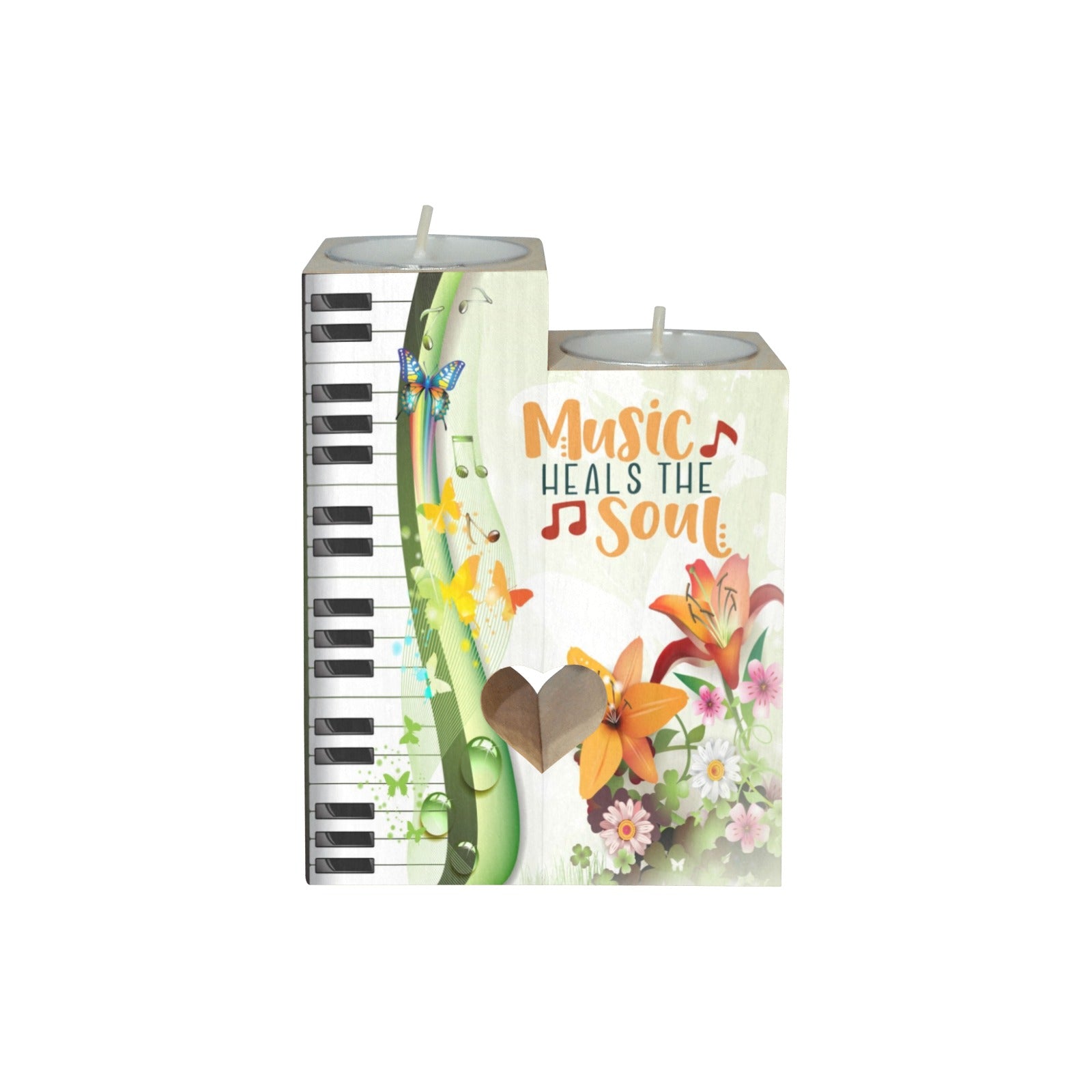 Piano Keys Floral Candle Holder - { shop_name }} - Review