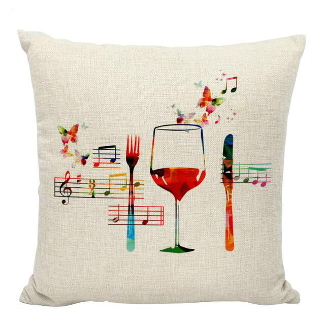 Music Series Cushion Cover - Collections