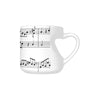 Music Sheet Heart-shaped Mug