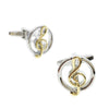 Treble Clef Round Cufflinks