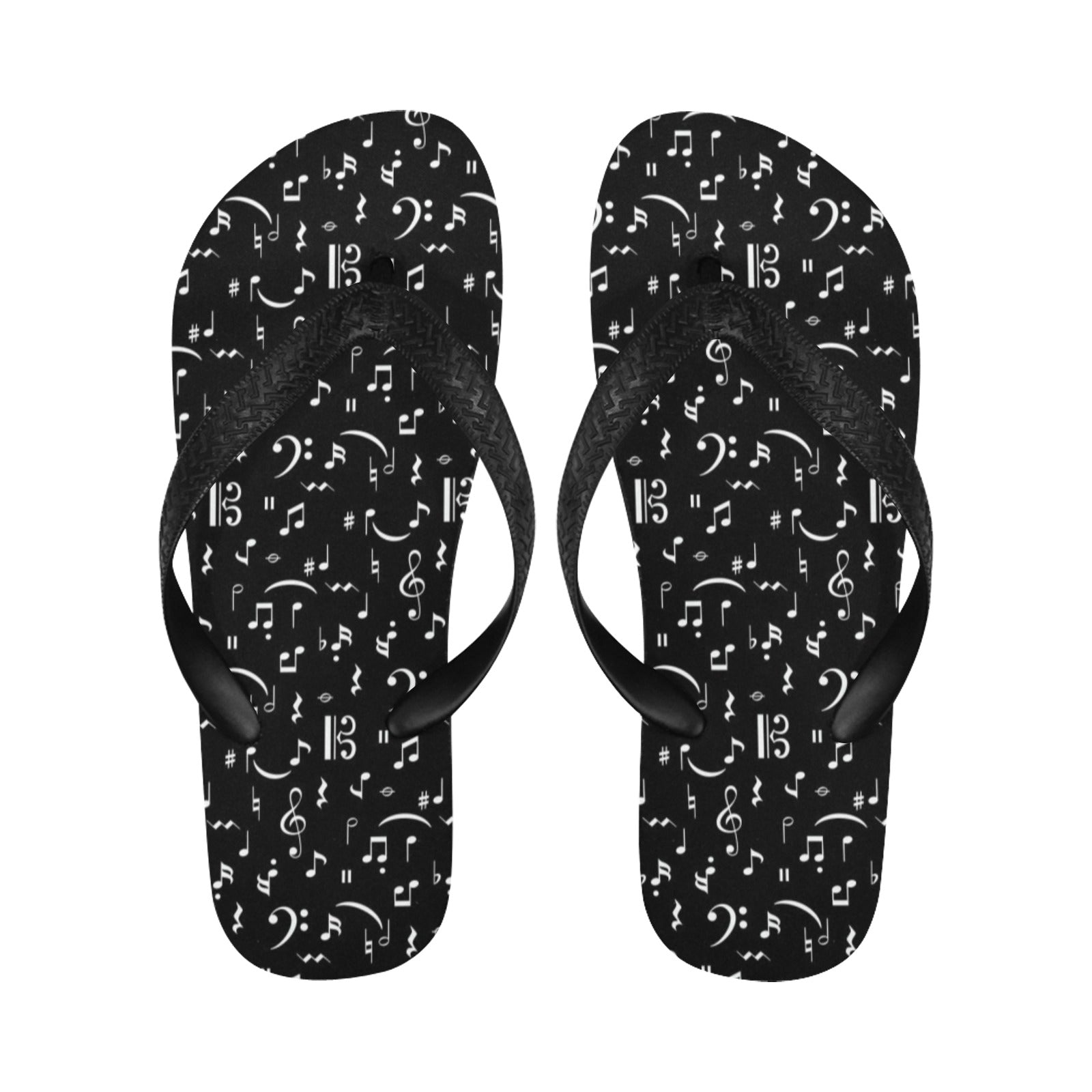 Simple Music Flip Flops (Unisex)