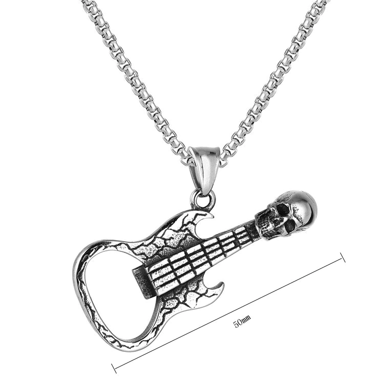 Skull Guitar Necklace
