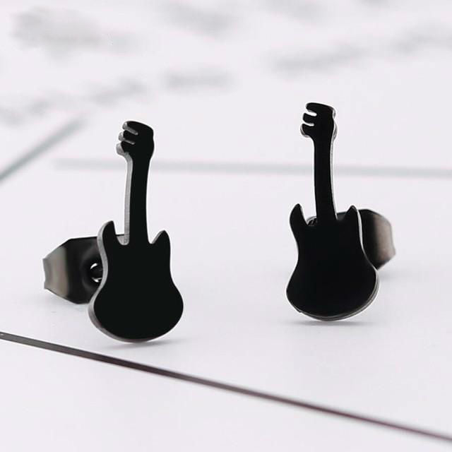 Rock Guitar Stud Earrings