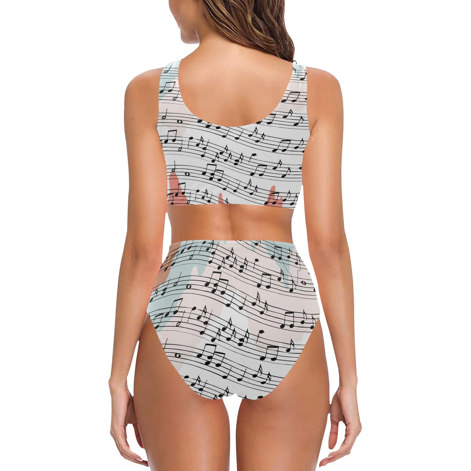 Music Abstract Bikini Swimsuit