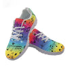 Rainbow Music Print Mesh Sneakers