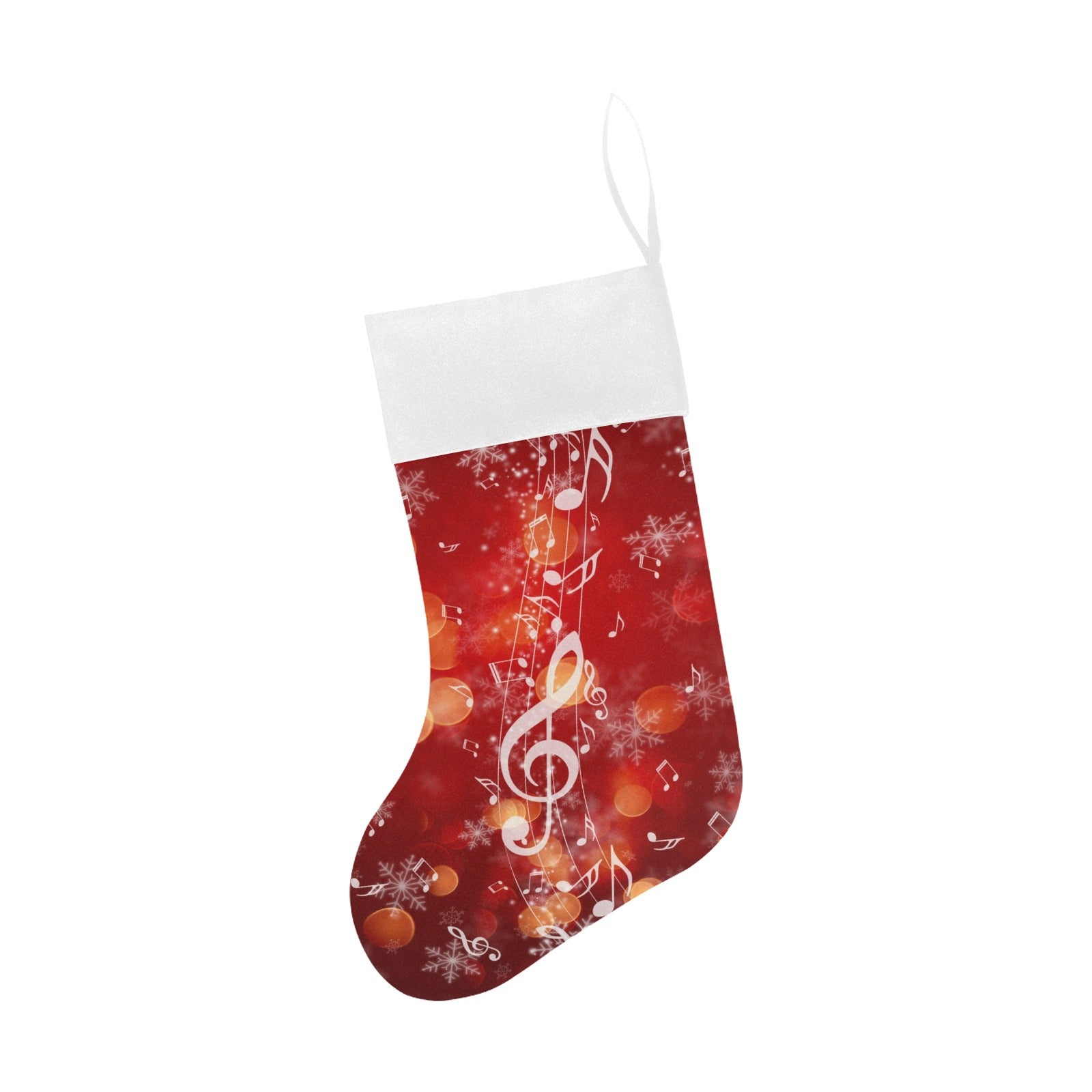 Music Notes Christmas Stocking