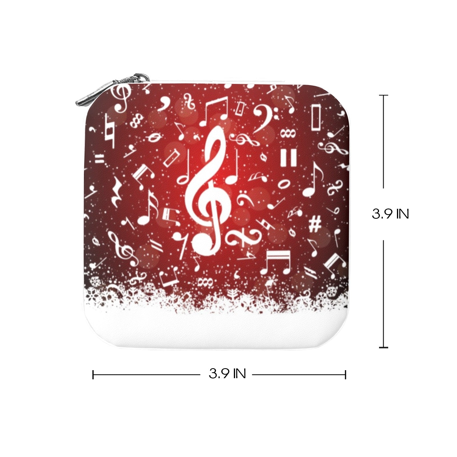 Red Festive Music Jewelry Box