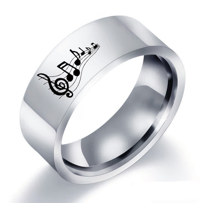Music Melodies Symbol Ring