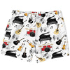 Music Instruments White Shorts