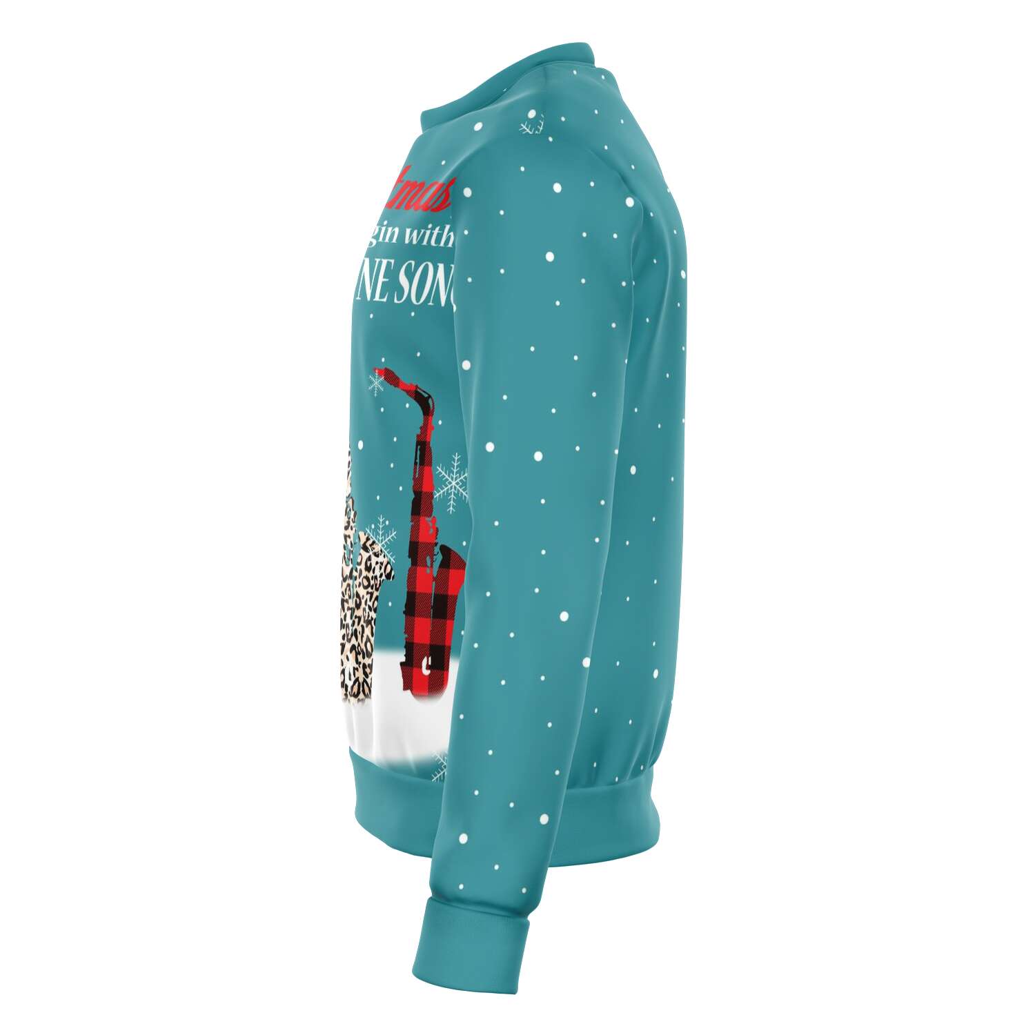 Christmas Begin With Saxophone Songs Ocean Sweatshirt