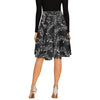 Music Notes Black Midi Skirt