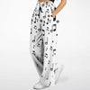 Music Notes White Flare Jogger