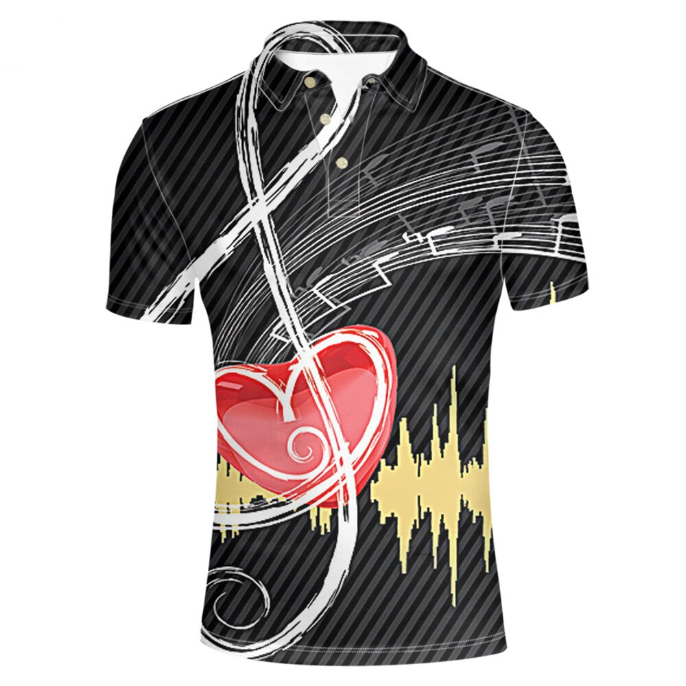 Music Piano Keys Men Polo Shirt