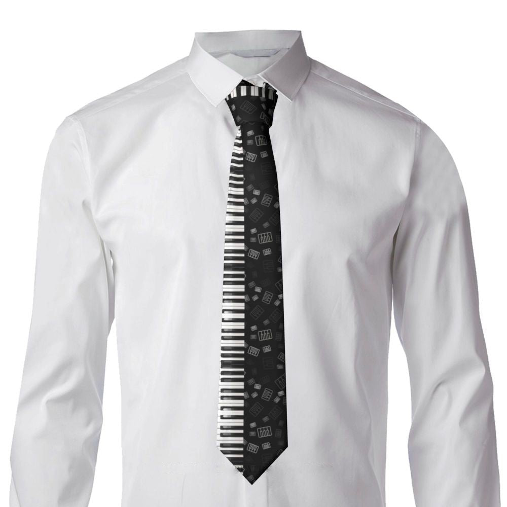 Piano Keys Bi-Tone Tie