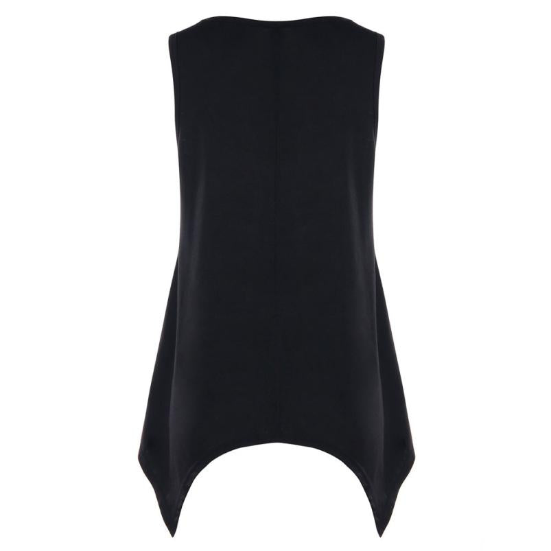 Piano Sleeveless Vest Blouse