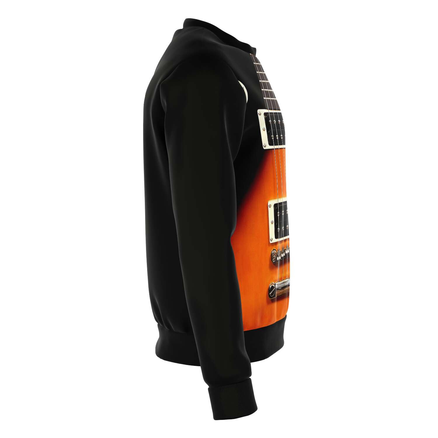 Black Guitar Men's Sweatshirt