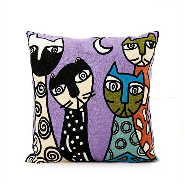 Picasso Embroidered Pillow Cover Collection