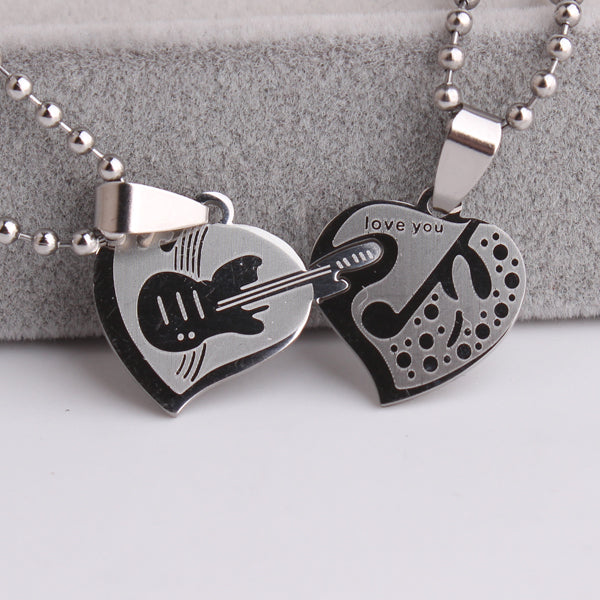 Free - Double Heart Guitar Pendant Necklaces - Artistic Pod Review