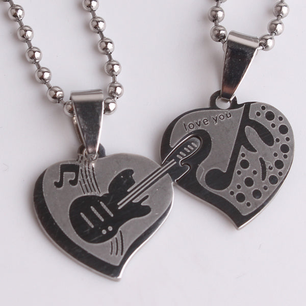 Free - Double Heart Guitar Pendant Necklaces - Artistic Pod Review