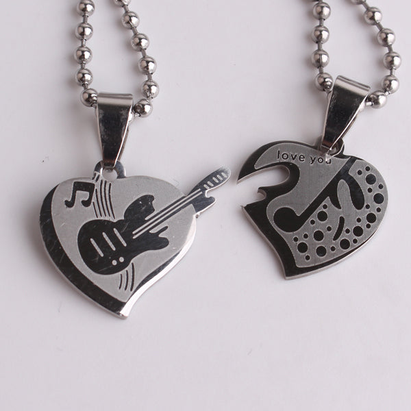 Free - Double Heart Guitar Pendant Necklaces - Artistic Pod Review
