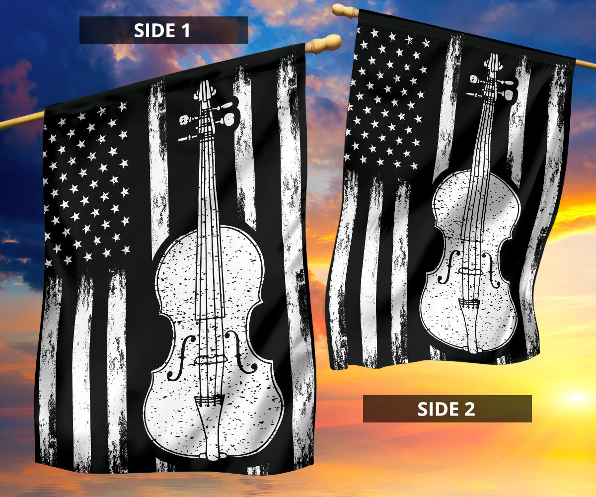 Violin American Flag