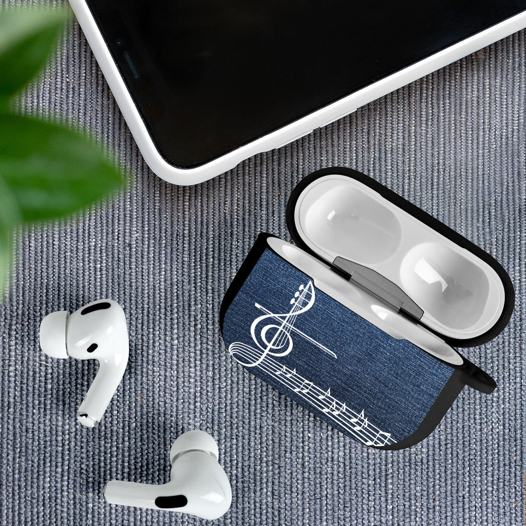 Music Notes Jeans AirPods Case