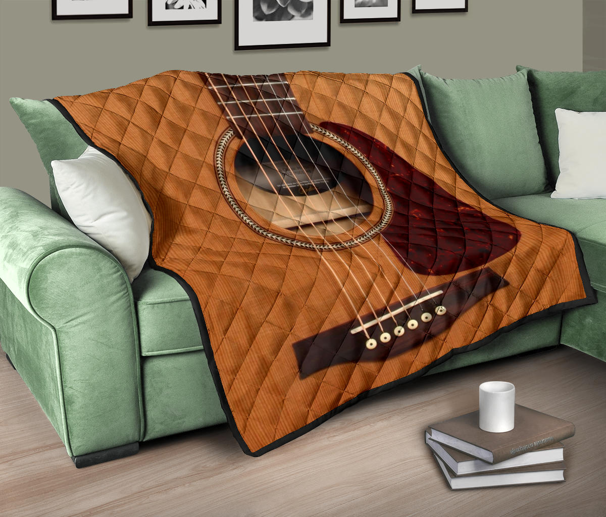 Wooden Guitar Premium Quilt