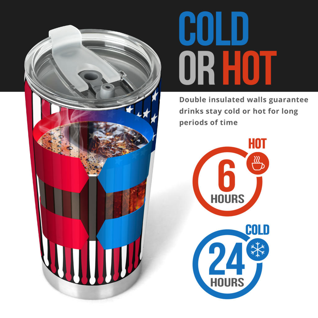 American Flag Drum Stick Tumbler - { shop_name }} - Review